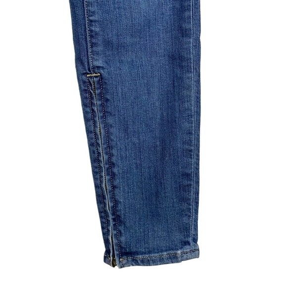 Lucky Brand Meadowood Moto Jeans Low Rise Skinny Zipper Detail Blue 0 25 - Picture 8 of 16